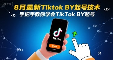 8月最新Tiktok搬运起号技术，手把手教你学会TikTok搬运起号-摇钱述