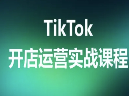 TikTok开店运营实战课程，TK跨境电商实操全流程-摇钱述