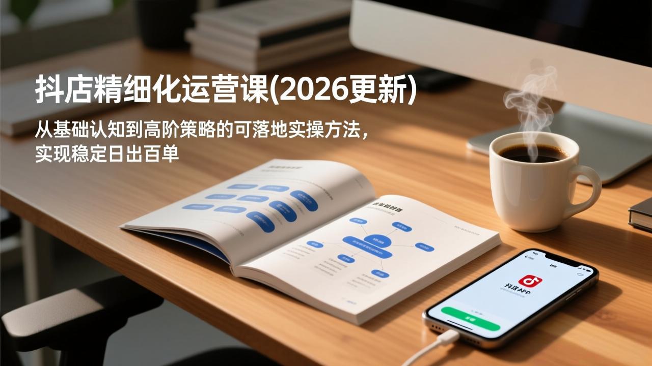 抖店精细化运营课(2026更新-摇钱述
