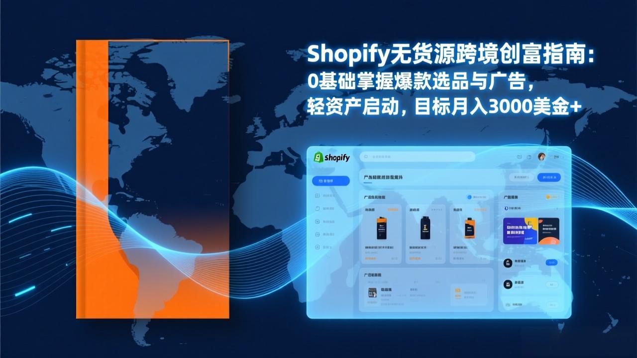 Shopify爆款打法实战：从选品到广告投放，复制爆款模型，驱动独立站月销售额破万刀-摇钱述