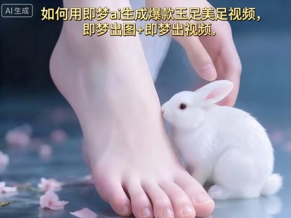 如何用即梦ai生成爆款玉足美足视频，即梦出图+即梦出视频，快速涨粉-摇钱述