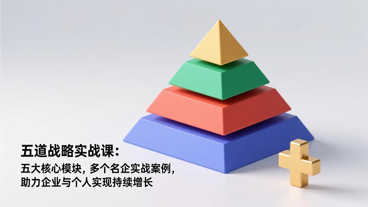 五道战略实战课：五大核心模块，多个名企实战案例，助力企业与个人实现持续增长-摇钱述