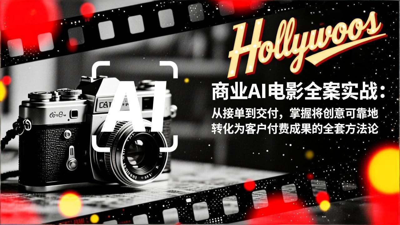 商业AI电影全案实战：从接单到交付，掌握将创意可靠地转化为客户付费成果的全套方法论-摇钱述
