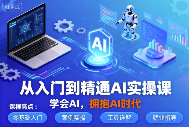 从入门到精通AI实操课，学会AI，拥抱AI时代-摇钱述