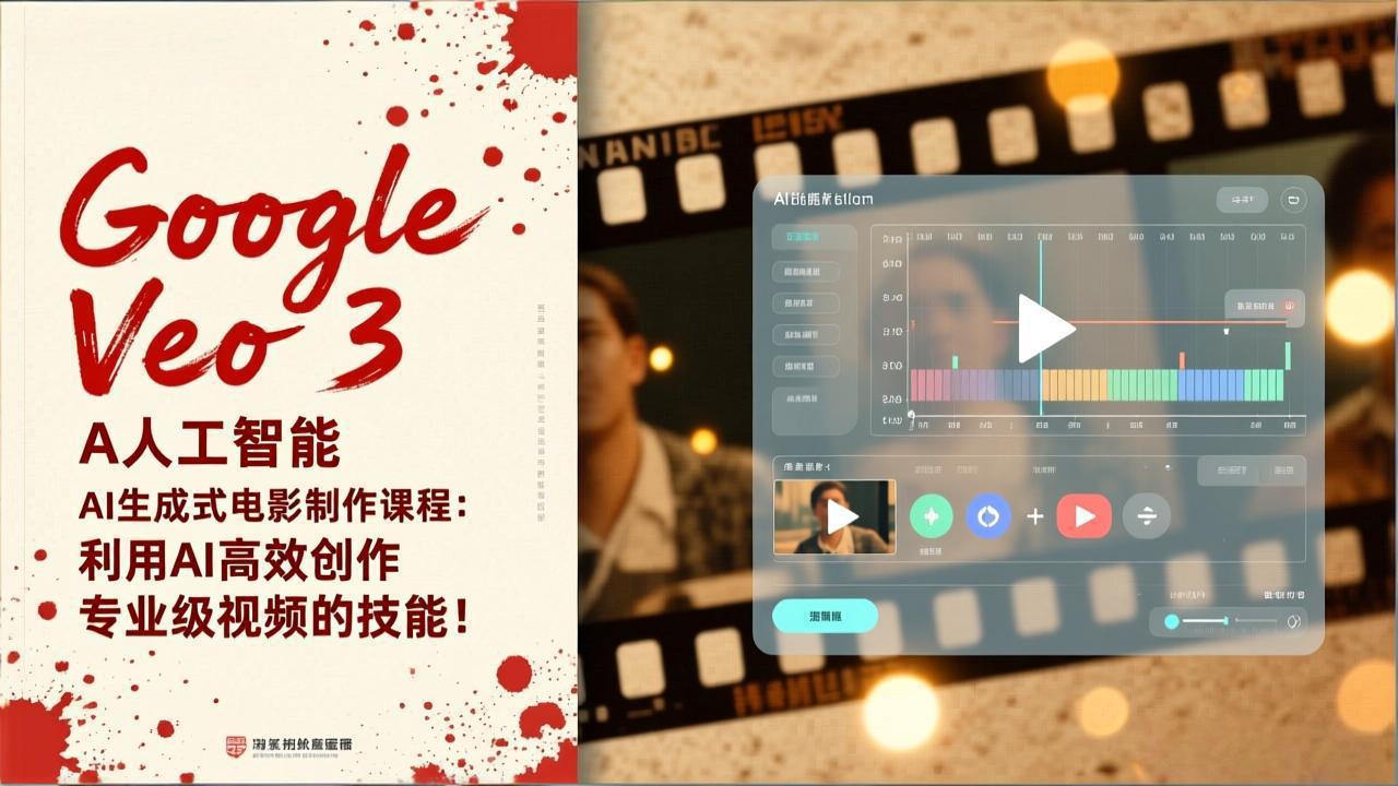 Google Veo 3人工智能AI生成式电影制作课程：利用AI高效创作专业级视频的技能！-摇钱述
