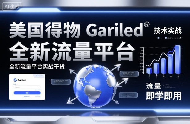 美国得物Gariled技术实战，全新流量平台实战干货，即学即用-摇钱述