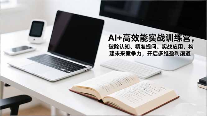 AI+高效能实战训练营，破除认知、精准提问、实战应用，构建未来竞争力，开启多维盈利渠道-摇钱述