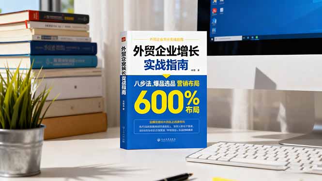 外贸企业增长实战指南，八步法、爆品选品、营销布局，业绩增长300%-摇钱述